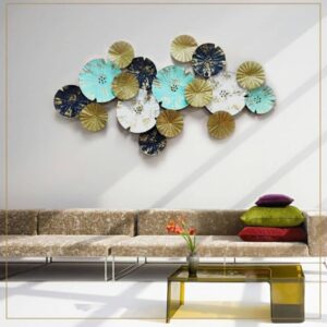 Gorgeous Floral Charm with Unique Design Metal Wall Art