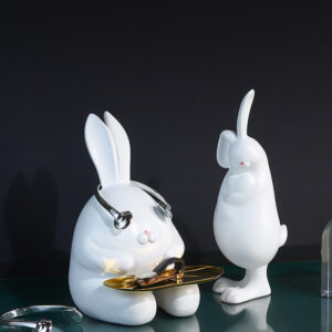 Cute rabbit tray decoratio living room decoration accessories